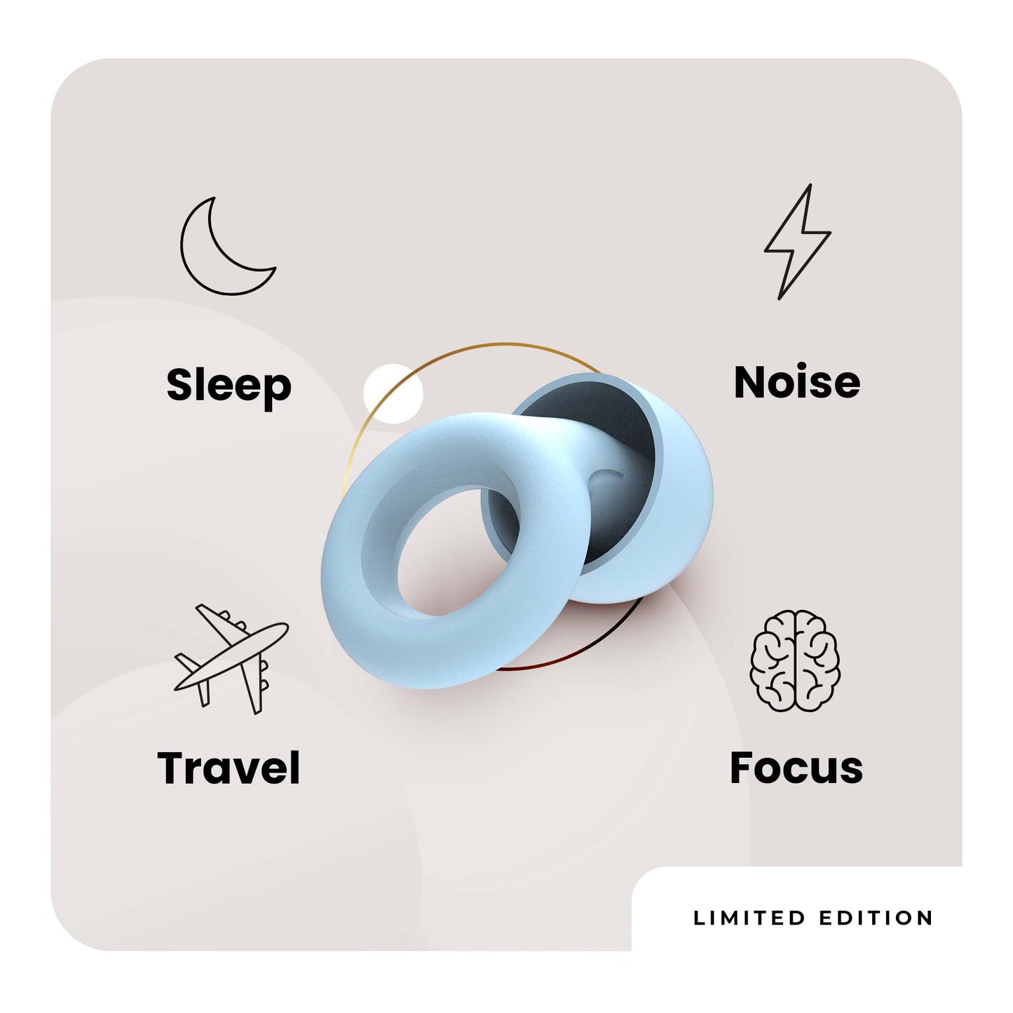 Loop Quiet Earplugs in Baby Blue